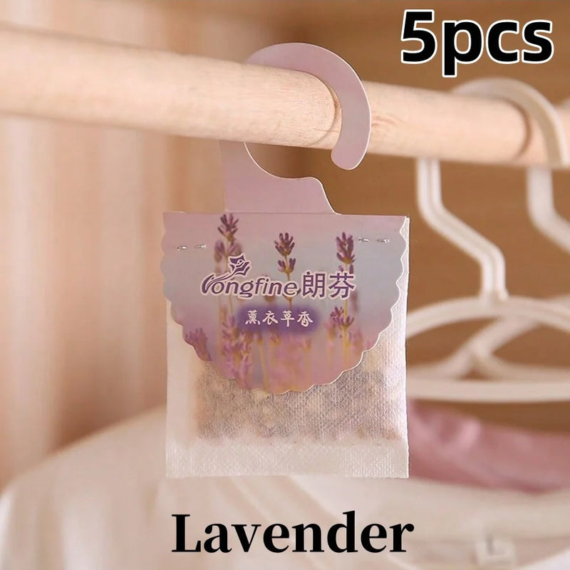 Aromessenz Duft-Sachets für Kleiderschrank & Räume | 5/10 Stück | Lang anhaltender Duft | Mit Aufhänger | Aromatherapie & Lufterfrischer