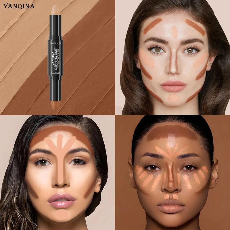 Contour & Highlighter Stick DuoGlow | 2-in-1 Creme-Stick | Wasserdicht & Natürliches Finish | Für alle Hauttöne