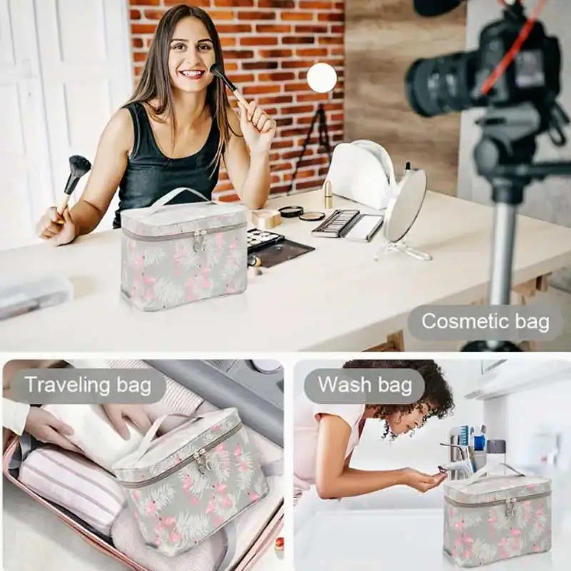 Kosmetiktasche Bellavie XL | Wasserabweisend & Tragbar | Große Kapazität | Reißfestes Oxford-Gewebe