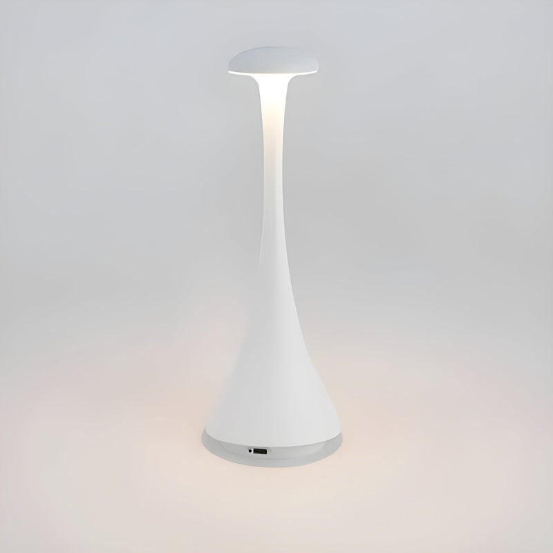 Alurina Tragbare LED Tischlampe | USB-Aufladung & 3-fach dimmbar | Marble-Look Design | Aluminium & Acryl