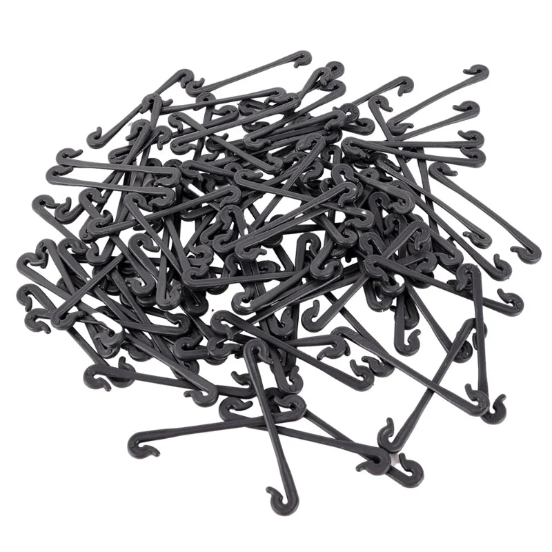 ClipVine Pro | 50/100er-Set Pflanzenclips aus Kunststoff | Für Tomaten, Reben & Gemüsepflanzen | 6,5 × 1 cm | UV-beständig
