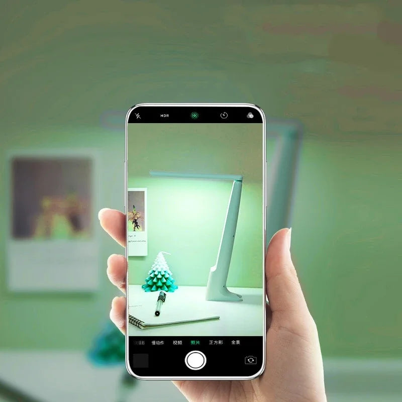 Lumora LED Tischlampe | Dimmbar & Touch-Bedienung | 3 Lichtfarben | Akku 20h | Weiß/Rosa/Blau