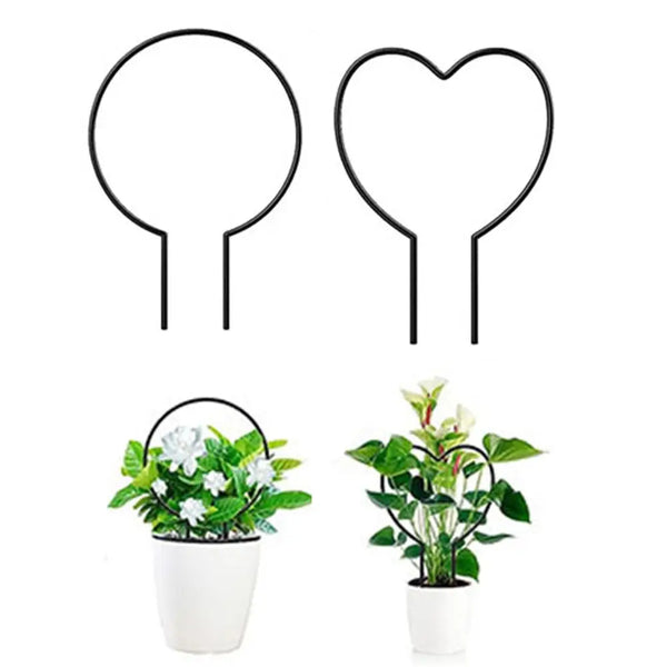 Florherz Herzförmiges Pflanzenrankgitter aus Eisen | Rankhilfe für Zimmerpflanzen & Garten | Dekoratives Pflanzenstütze für Efeu, Kletterpflanzen & Blumen