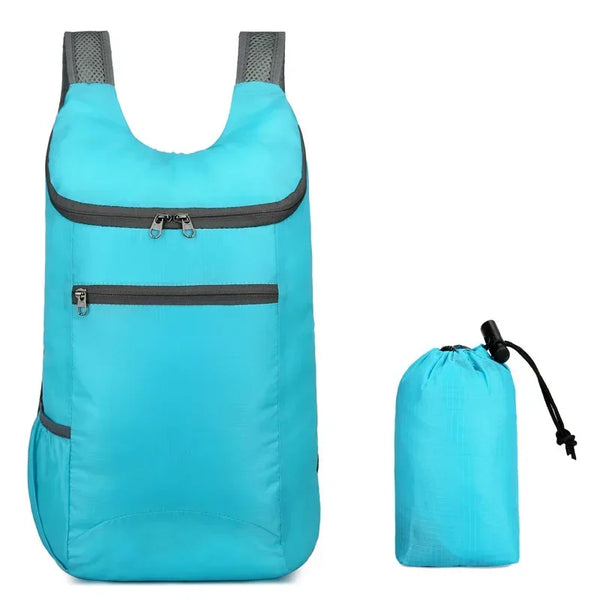 SkyFold LitePack | Faltbarer Outdoor-Rucksack 20L | Wasserdicht & ultraleicht | Für Reisen, Wandern & Freizeit | Unisex