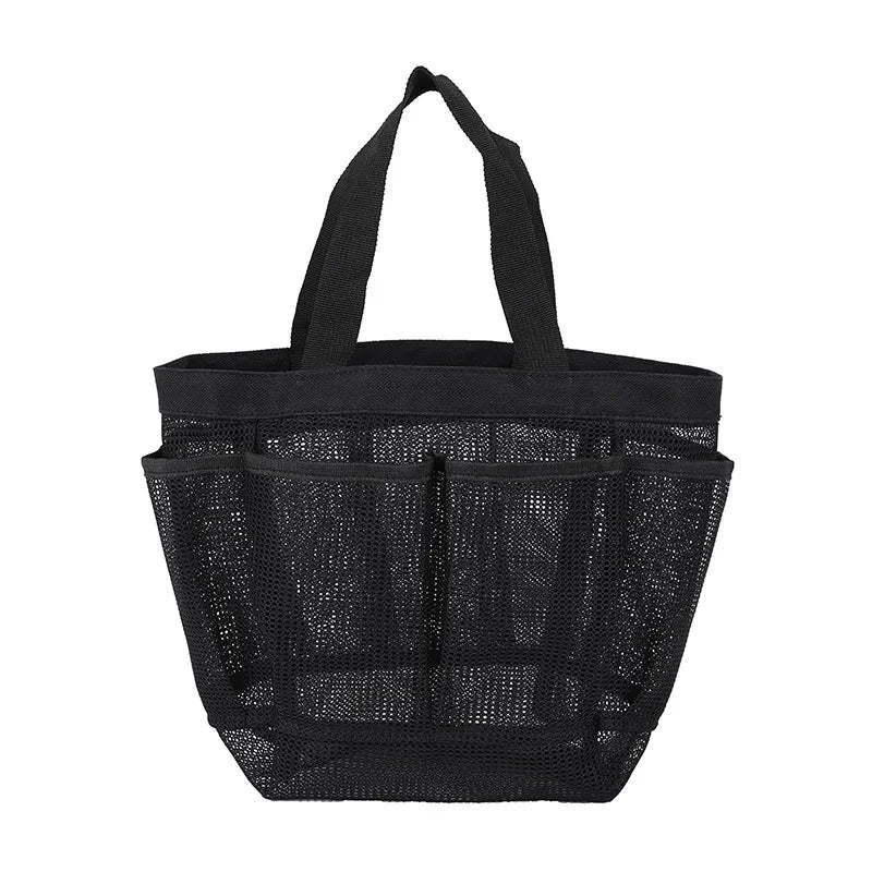 Marivida Mesh Strandtasche mit 8 Fächern | Wasserdicht & Faltbar | Leichte XXL Pooltasche für Strand, Schwimmbad & Urlaub