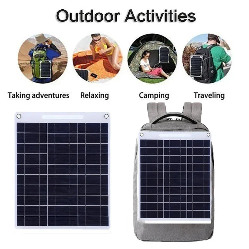 Tragbares Solarpanel SOLVION Charge 100W | 5V | Dual USB | Wasserdicht | Outdoor & Camping