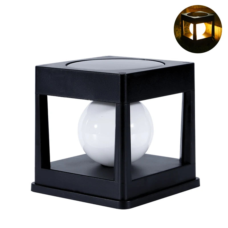 Solar Pfostenleuchte LumiPillar Eco | Wasserdicht & Kabellos | 8 Stunden Beleuchtung | Für Garten, Tore & Holzpfosten