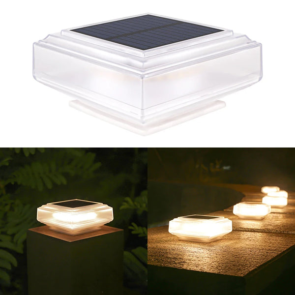 Solar Pfostenleuchte LumiPillar 30LED | Wasserdicht & Solarbetrieben | Für Garten, Zaun & Terrasse