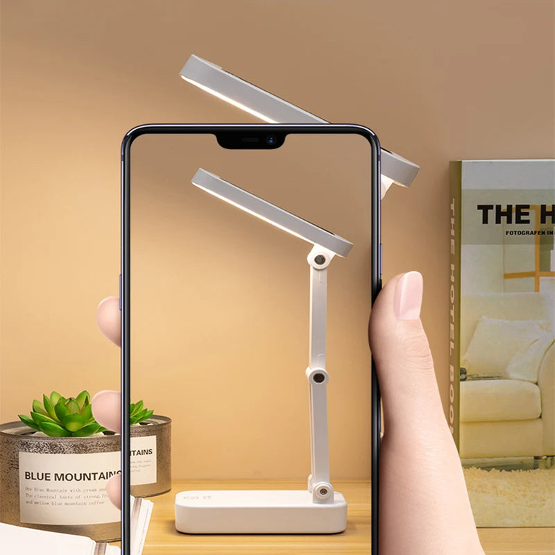 Solar LED Tischlampe | Faltbar & Dimmbar | USB Wiederaufladbar | Augenschonend & Modern