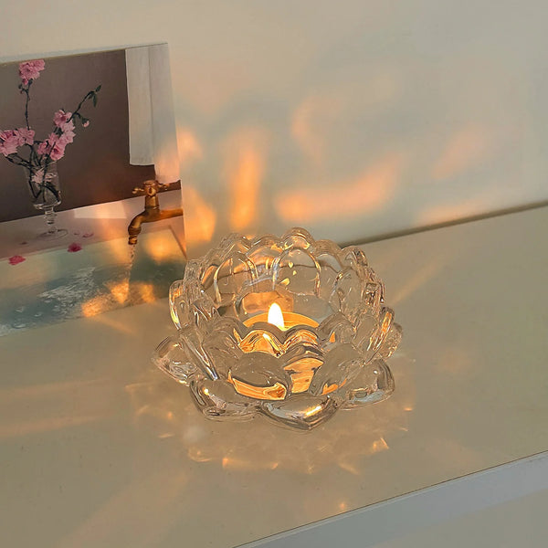 LumièreRustic | Rustikaler Teelichthalter | Tischdekoration & Geschenkidee | Holz & Metall