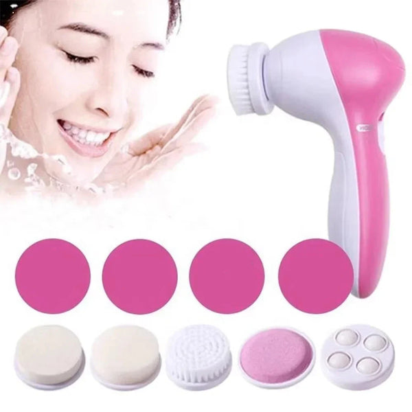 Gesichtsreinigungsgerät LUMISANA 5-in-1 | Reinigung, Massage & Peeling | Kabellos & CE-zertifiziert | Kompakt & leistungsstark