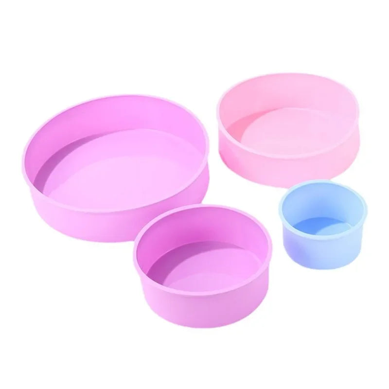 BakeoFlex Silikon-Kuchenform Rund | Antihaft & Hitzebeständig | 4–10 Zoll (10–25 cm)