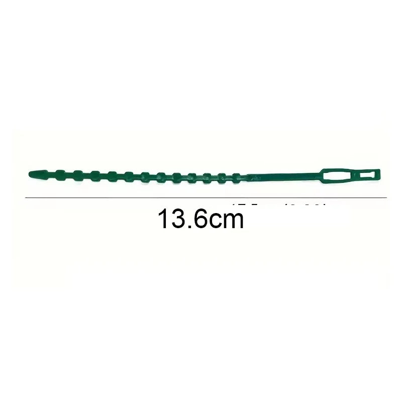 GreenFix Pflanzenbinder | 50er-Set Verstellbare Kabelbinder | Wiederverwendbar | Für Tomaten, Kletterpflanzen & Rankhilfen