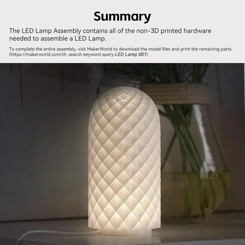 LumoForge LED Kit | Warmweißes LED-Lichtmodul für 3D-Drucker | Kompatibel mit BambuLab A1/A1 Mini, P1P/P1S, X1/X1C/X1E | 5V Energiesparende Beleuchtung