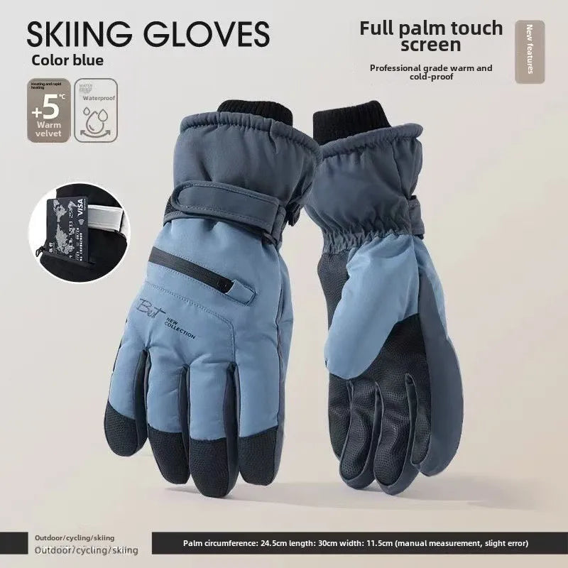 GlacioShield Pro Gloves | Wasserdichte Winterhandschuhe | Touchscreen & Anti-Rutsch | Warmes Fleecefutter für Skifahren, Radfahren & Outdoor