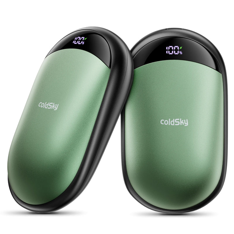 coldSky 2-in-1 Hand Warmers Rechargeable 2 Pack Magnetic Electric Hand Warmer with Digital Display, Portable Pocket Hand Warmer