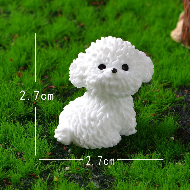 Mini Bichon Frisé Figur | Süße Hundedeko | Für Kinderzimmer, Wohnzimmer & DIY