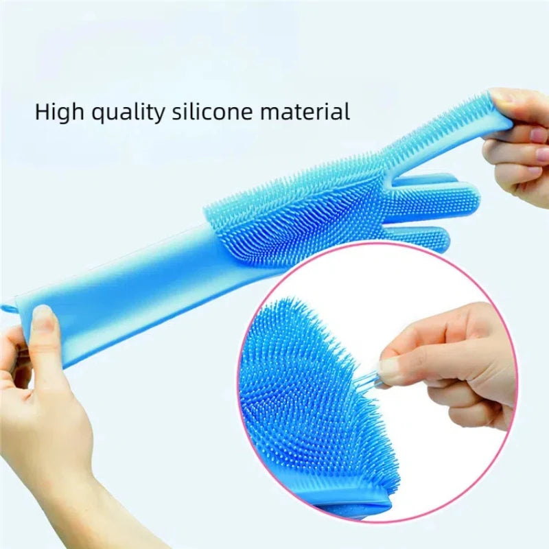 FELISPA SoftTouch Silikon-Badehandschuh für Katzen | Sanfte Fellpflege & Massage | Shampoo-Bürste für Haustiere | 35×16 cm