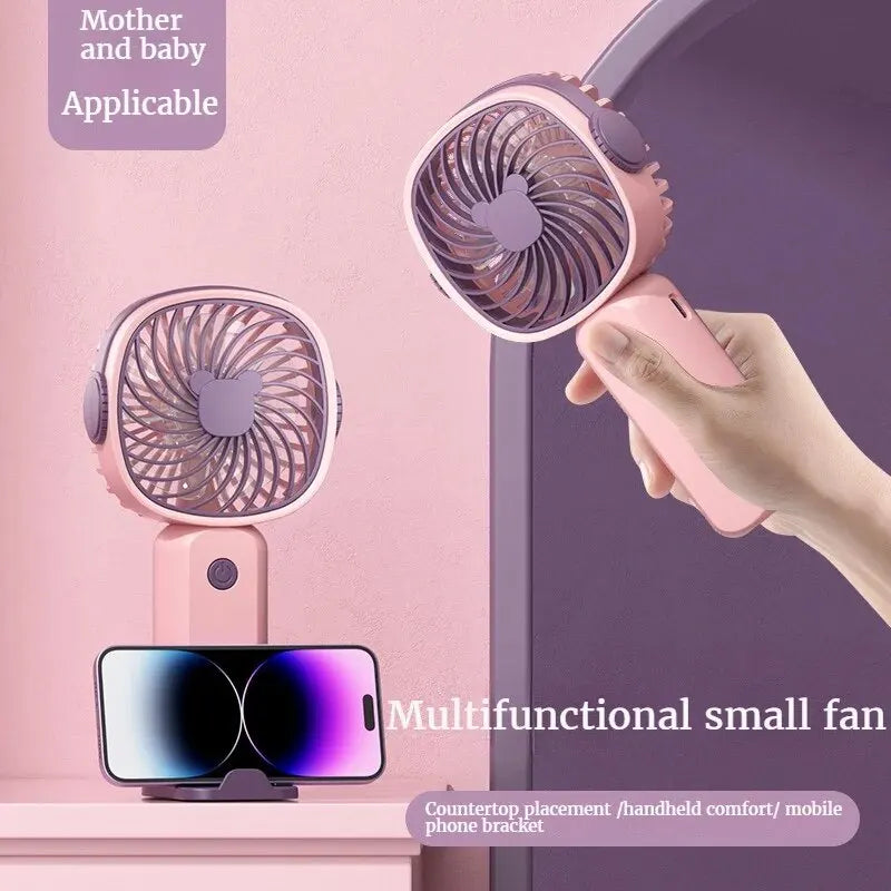 Mini USB Ventilator BreezyGo | Handlich & Tragbar | Mit Standfuß | Ideal für Büro, Reisen & Schule