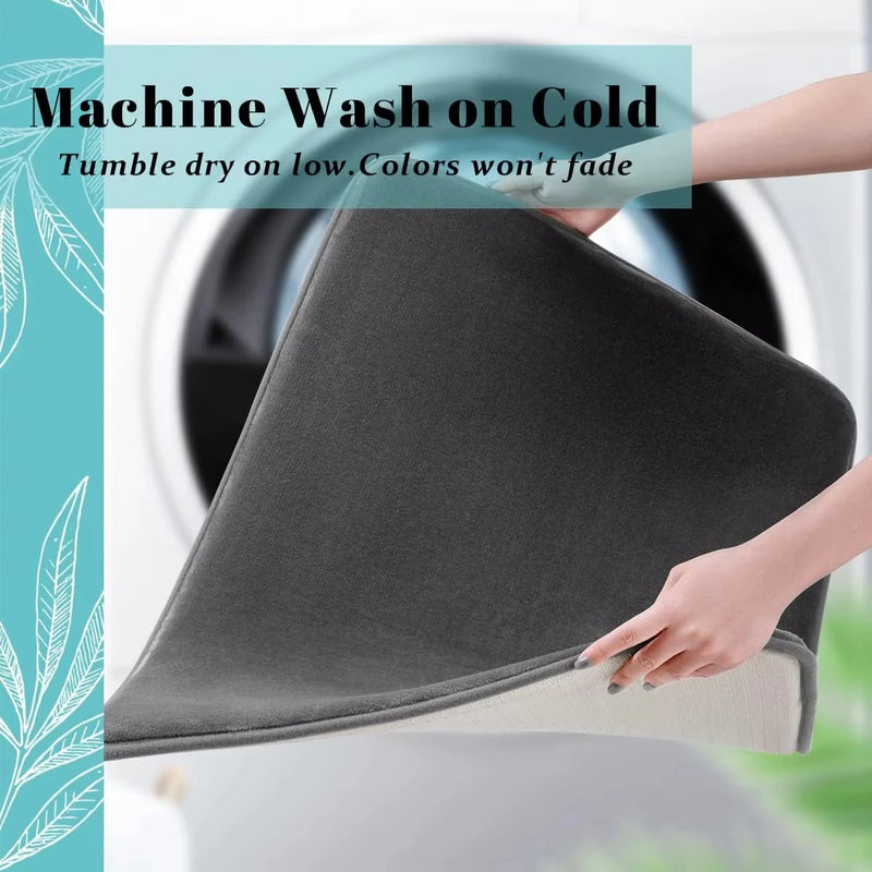Velvoria SoftGrip Mat Rutschfeste Badematte aus Coral Fleece | Hochsaugfähig & weich | Für Bad & Eingang