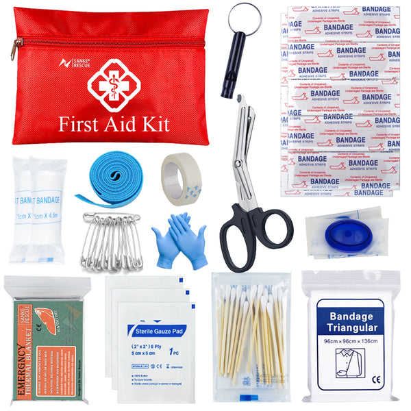 Survivora24 Notfall-Set | 24-teiliges Outdoor Survival Kit mit Erste-Hilfe-Ausrüstung | Für Wandern, Camping, Katastrophenschutz & Abenteuer