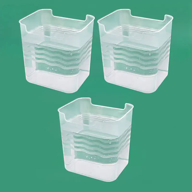Frisquella Kühlschrank Aufbewahrungsbox 11,8×9,8×12 cm | Transparent & stapelbar | Für Obst, Gewürze & Frischeorganisation