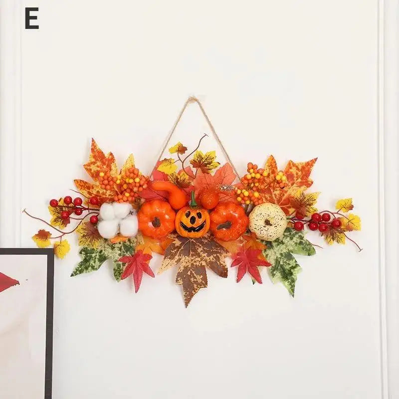 Autumnia | Kürbis-Ahorn Girlande | Herbstdeko & Halloween | 1 Stück