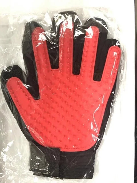 FellGlanz | Katzen- & Hunde-Pflegehandschuh | Selbstreinigende Bürste | 180 Silikon-Noppen | Sanfte Fellpflege & Haarentfernung