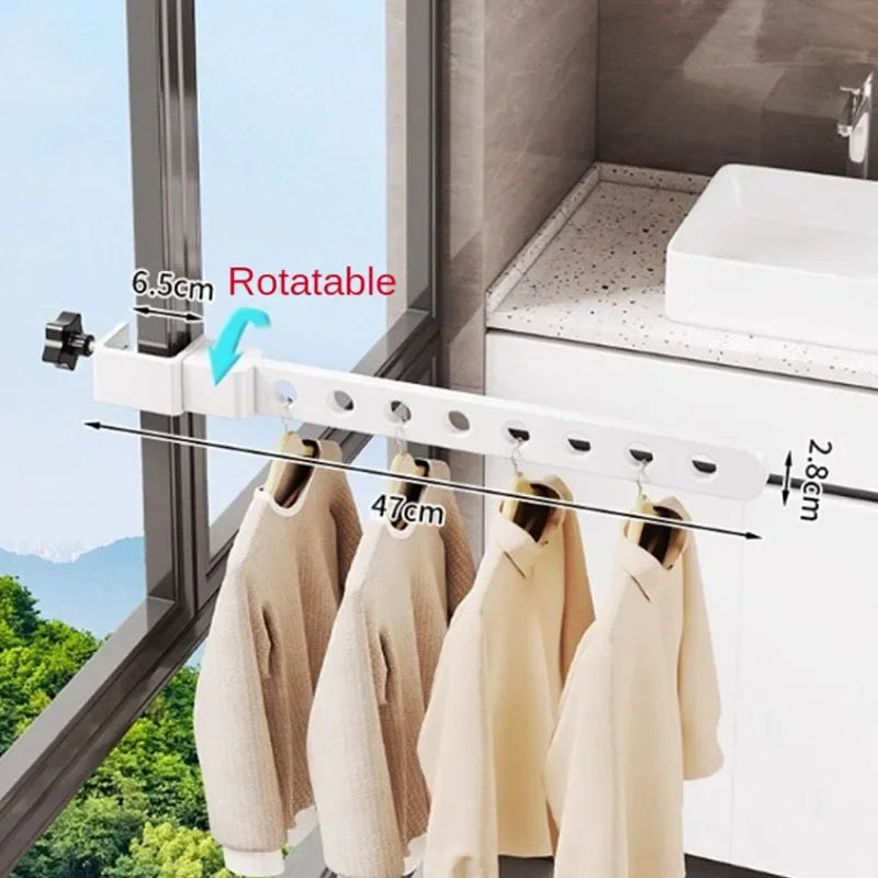 RaumFlex Wand-Wäscheständer | Faltbar & Verstellbar | Platzsparend & Belastbar | Ideal für Kleidung & Handtücher