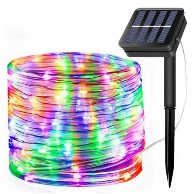 Solar Lichterkette Solviera | 300 LEDs | IP65 Wasserdicht | 8 Modi | Garten-, Weihnachts- & Partybeleuchtung | Warmweiß / Weiß / Bunt