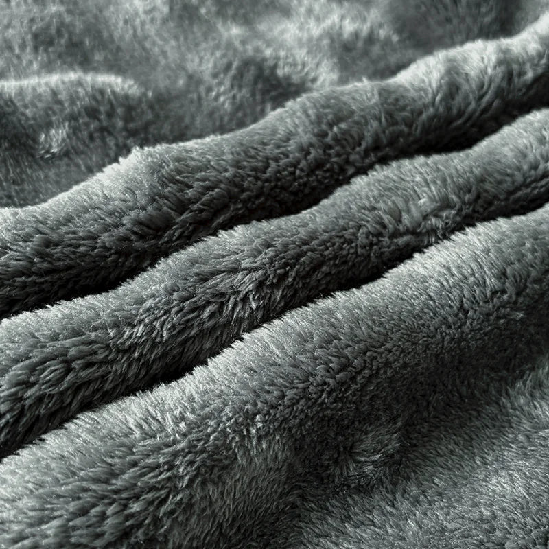 FauxLuxe | Kuscheldecke aus Imitat-Kaninchenfell | Beidseitiger Samt | Dick & Wärmend