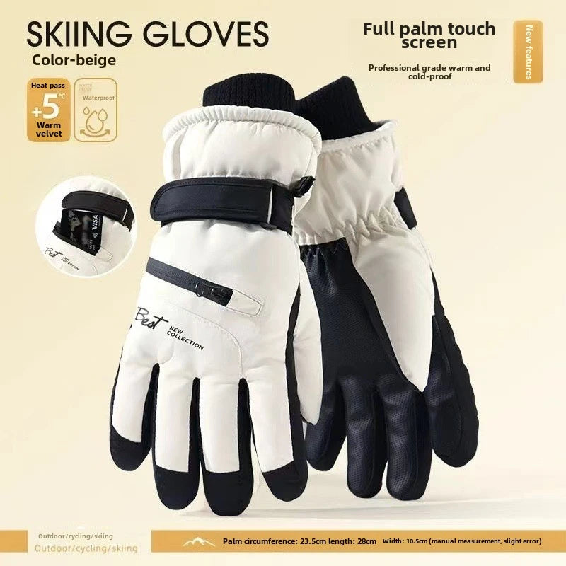 GlacioShield Pro Gloves | Wasserdichte Winterhandschuhe | Touchscreen & Anti-Rutsch | Warmes Fleecefutter für Skifahren, Radfahren & Outdoor