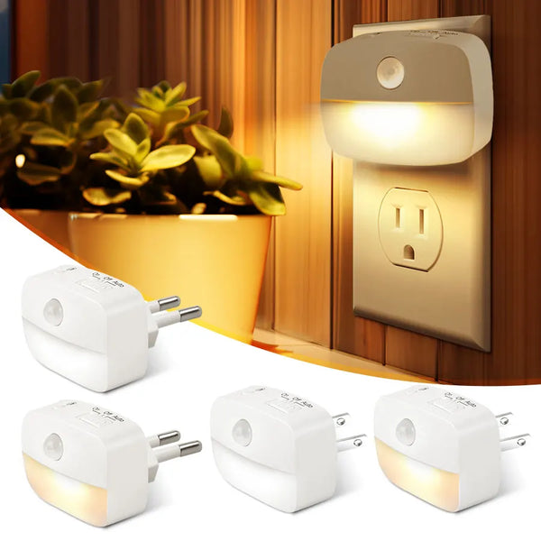 LumoSense LED Nachtlicht | Mit Bewegungs- & Lichtsensor | Dimmbar & Energieeffizient | Warmweiß & Kaltweiß