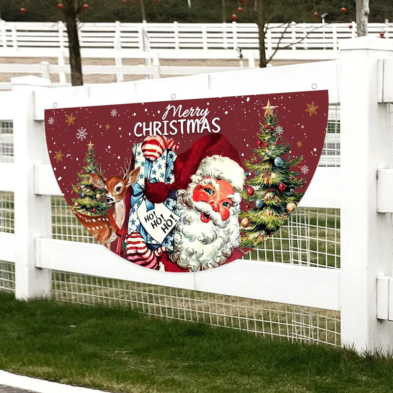 Festona Weihnachts Banner Halbkreis | Outdoor & Indoor | Wetterfest & Wiederverwendbar | Weihnachten & Neujahr 2026