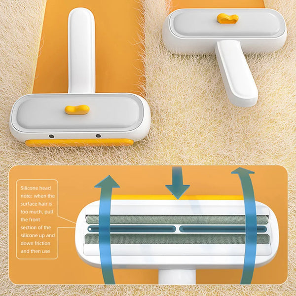 FellFixx Tierhaarentferner Rolle | Wiederverwendbare Reinigungsbürste | Für Sofa, Kleidung & Möbel | Ohne Kleber & Batterien