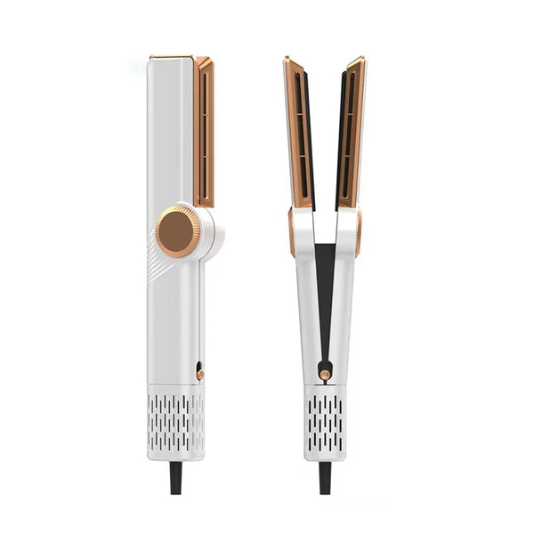 AeroGlow 2-in-1 Haarglätter & Föhn | Für nasses & trockenes Haar | Verstellbare Temperatur | 110.000 U/min Motor | Weiß