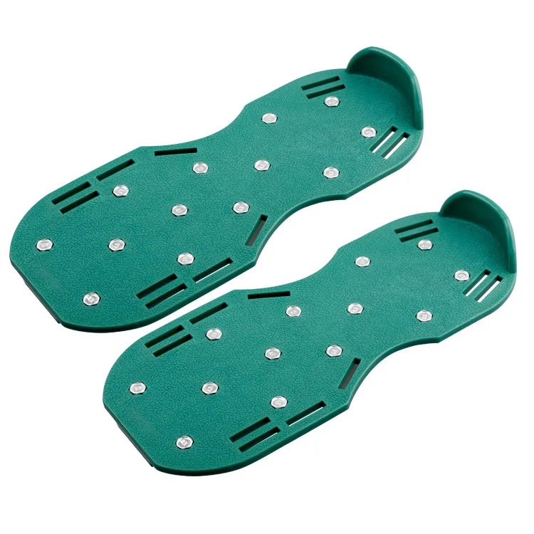 TERRAFIX Nagelschuhe | Profi-Spikeschuhe für Garten, Estrich & Bodenbeschichtung | 26 Spikes | Inkl. Montageschlüssel