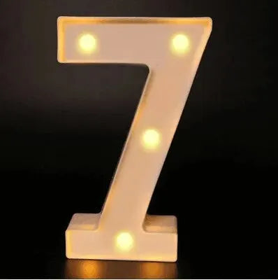 LED Buchstaben Lampe | Luminous Alphabet Light | Warmweiß & Batteriebetrieben | Hochzeit, Geburtstag & Partydeko
