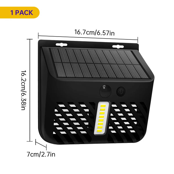 SolarGuard | Solar-Insektenvernichter mit LED-Licht | UV-Mückenfalle für Garten & Terrasse | 2 Betriebsmodi | Wasserdicht