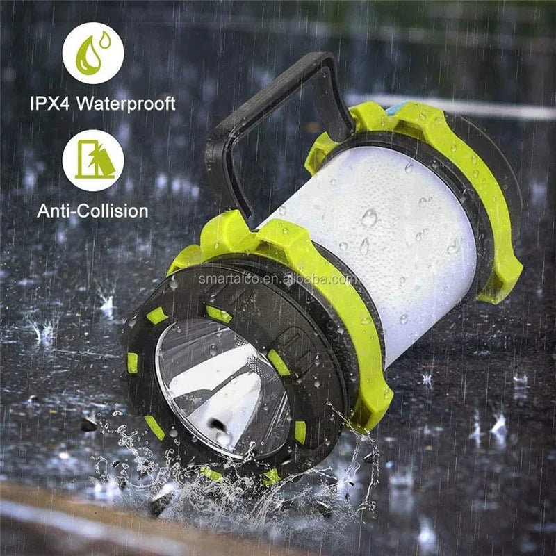 TRAVALUX 6in1 Campinglampe | Wiederaufladbar mit 3000 mAh Powerbank | LED Taschenlampe & Laterne | Wasserdicht & Stoßfest