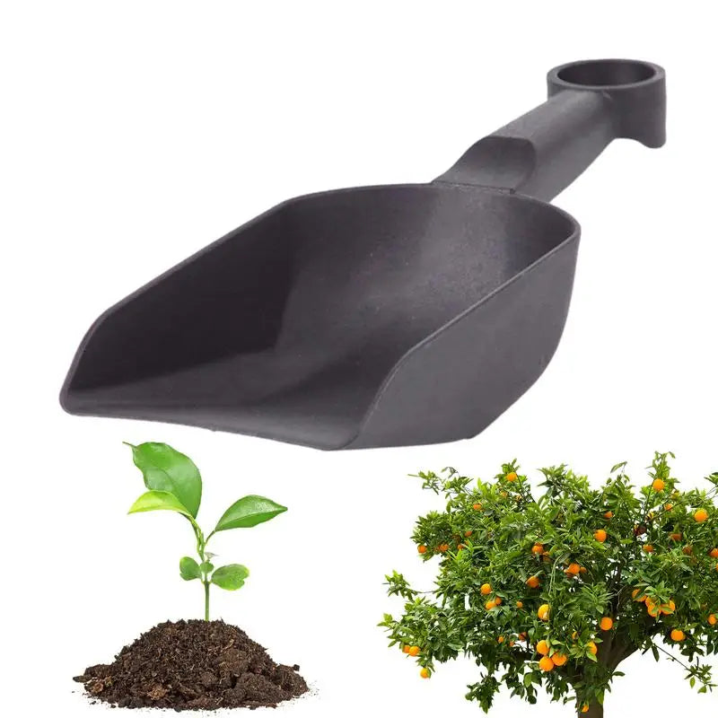 Plantiva Gartenschaufel aus Kunststoff | Ergonomischer Griff | Platzsparend & Leicht | In 2 Größen erhältlich