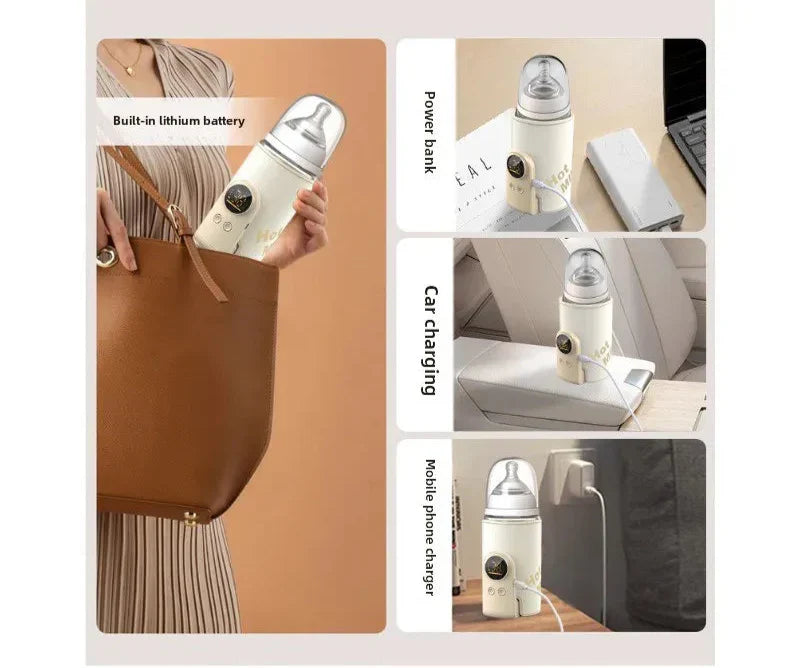 Smarte Babyflaschenwärmer Nuvella Warm+ | USB-Betrieb | Wasserabweisend & Isoliert | Für Unterwegs