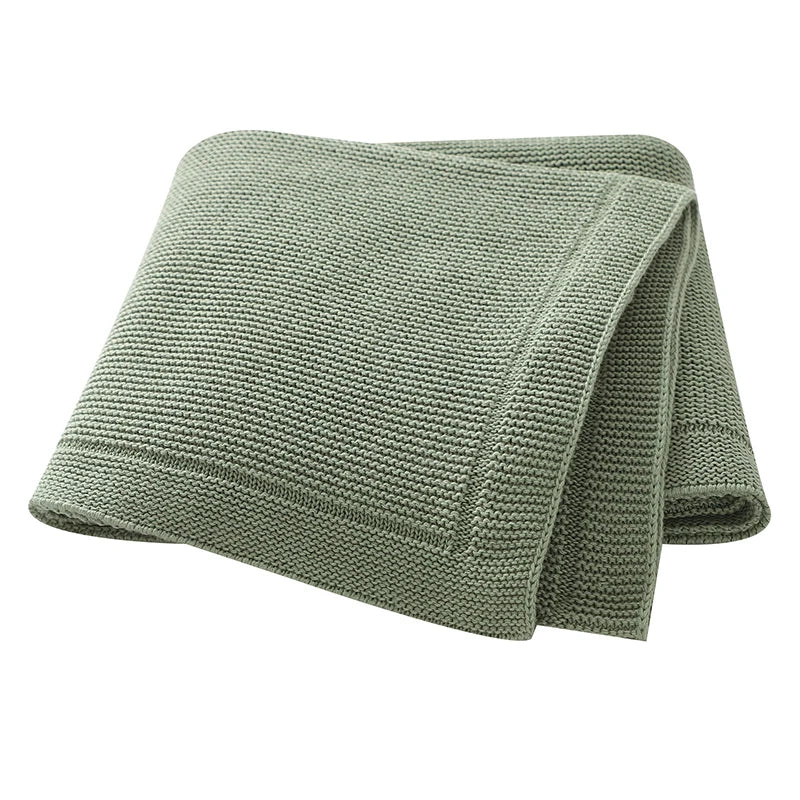 Nuvella Babydecke 100×80 cm | Weiche Baumwolldecke für Neugeborene | Atmungsaktive All-Season-Decke | Kinderwagen-, Krabbel- & Wickeldecke