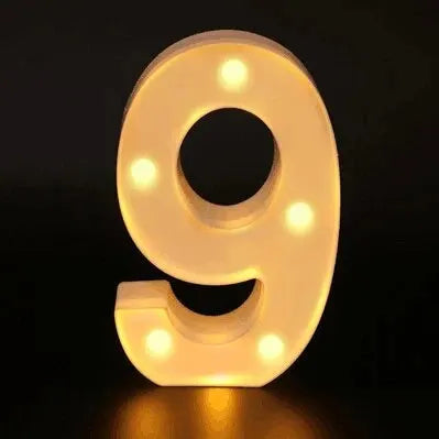 LED Buchstaben Lampe | Luminous Alphabet Light | Warmweiß & Batteriebetrieben | Hochzeit, Geburtstag & Partydeko