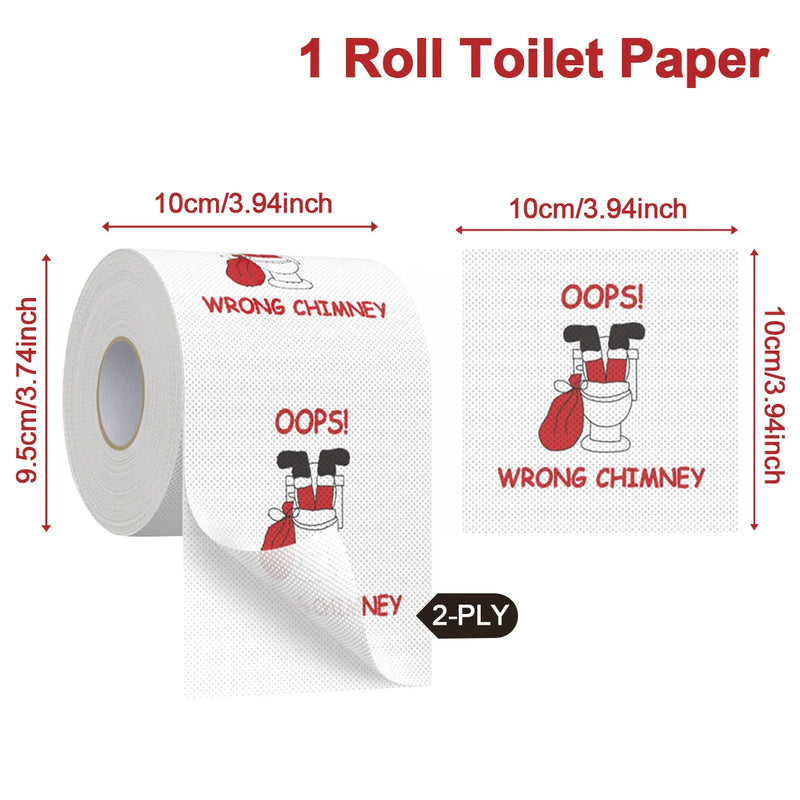Weihnachts-Toilettenpapier FestivaRoll | Lustiges Motivpapier | Frohes Neues Jahr 2026 | Deko & Partybedarf