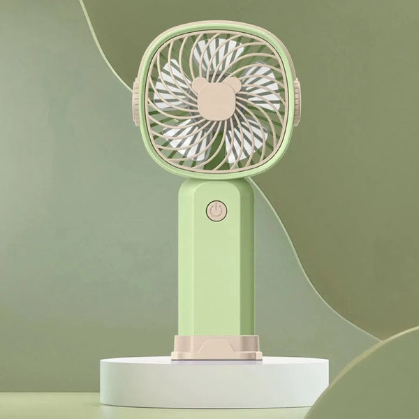 Mini USB Ventilator BreezyGo | Handlich & Tragbar | Mit Standfuß | Ideal für Büro, Reisen & Schule