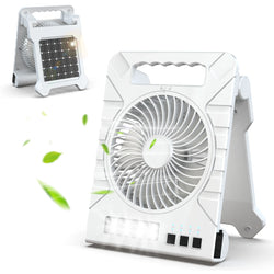 Solar Camping Ventilator | Faltbares Solarpanel | Powerbank & LED-Licht | Ultra-Leichtgewicht  Markenname: VenturioX