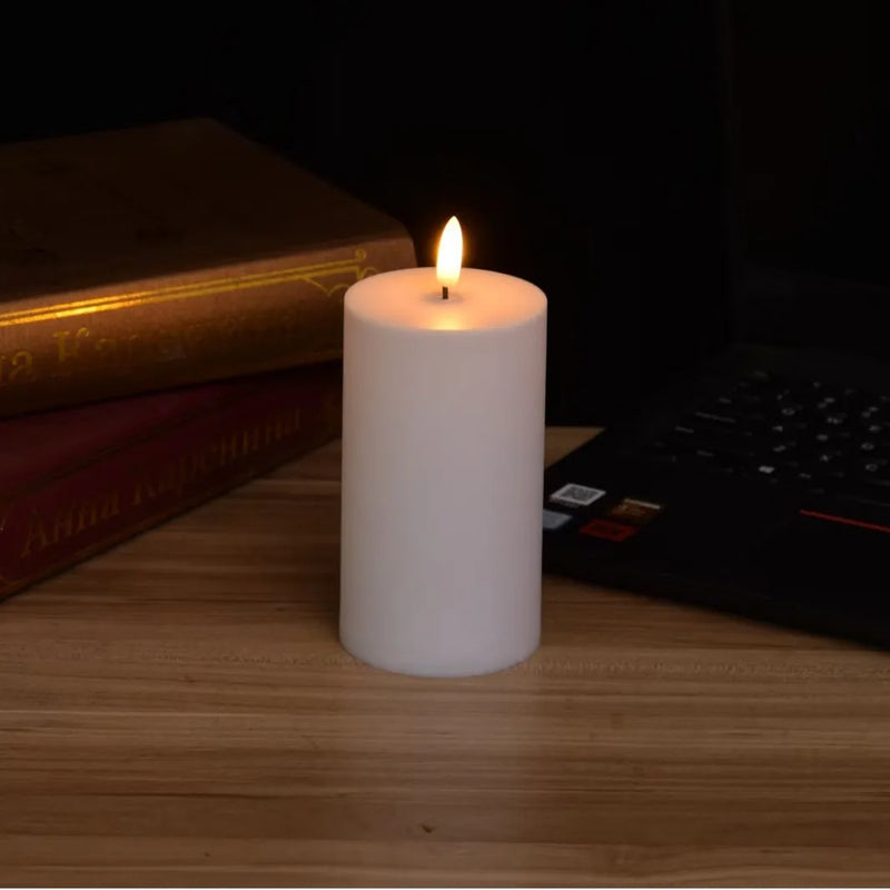 LED Stumpenkerzen GlowCandle | 3 Größen | Warmweiß Flackerlicht | Mit Fernbedienung & Timer