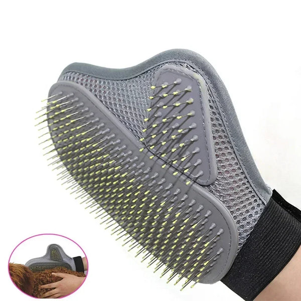 PeluvaCare Fellpflege-Handschuh für Hunde & Katzen | Sanfte Massage & Haarentfernung | Aus Weichem TPR | Für Alle Felltypen