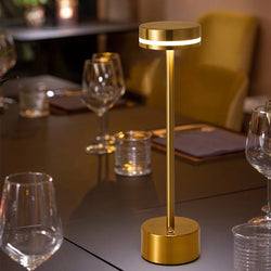 Luminariq LED Tischlampe mit Touch-Funktion | Dimmbar & Farbtemperatur einstellbar | Aluminium | USB-Ladung | Für Schlafzimmer, Büro & Camping